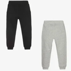 Black & Grey Cotton Joggers (2 Pack)