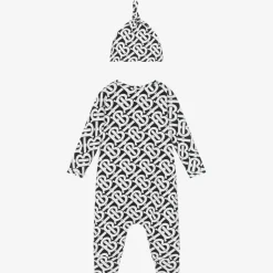 Black & White Cotton Romper Gift Set