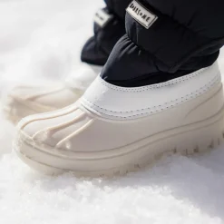 Black & White Waterproof Snow Boots