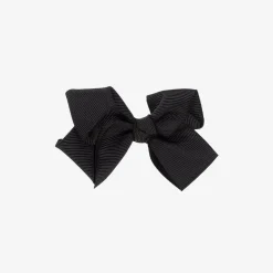 Black Bow Hair Clip (7cm)