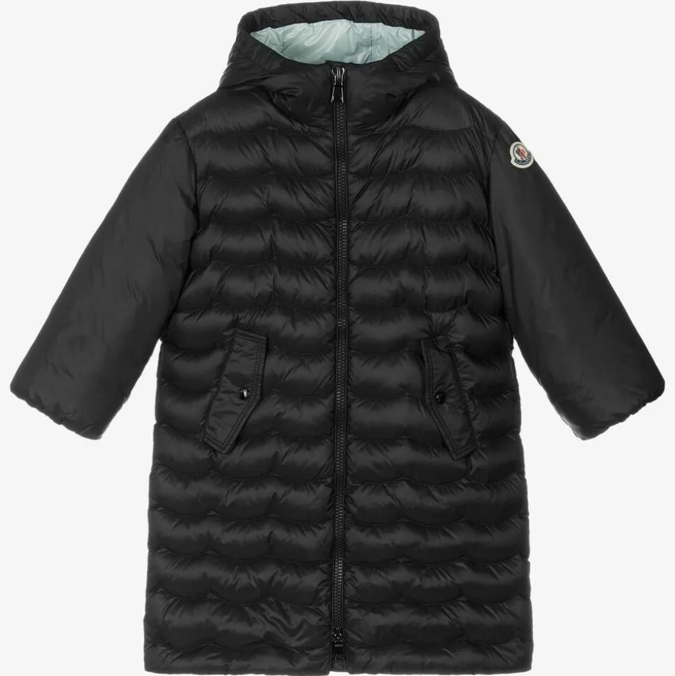 Black Down Padded Puffer Coat