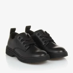 Black Faux Leather Shoes