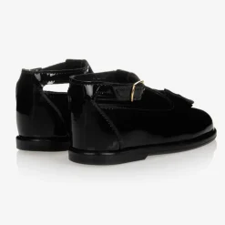 Black First-Walker Shoes