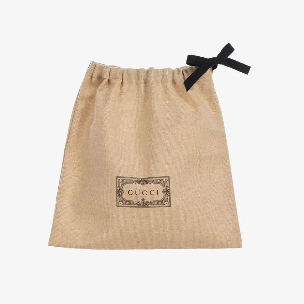 Black Leather Double G Belt