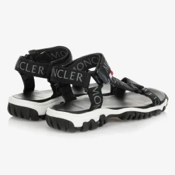 Black Logo Sporty Sandals