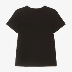 Black Organic Cotton Crocodile T-Shirt