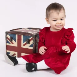 Black Pre-Walker Shoes