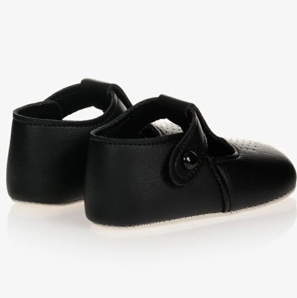 Black Pre-Walker Shoes