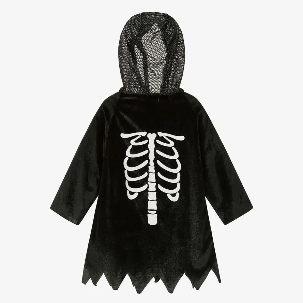 Black Skeleton Costume Cape