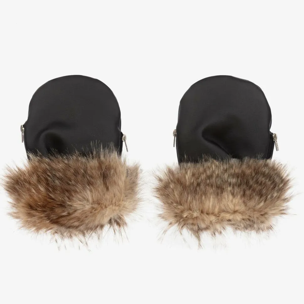 Black Stroller Mittens