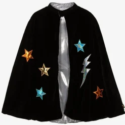 Black Super Hero Costume Cape