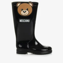 Black Teddy Bear Rain Boots
