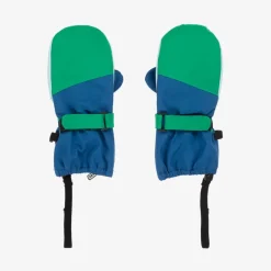 Blue & Green Ski Mittens
