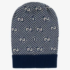 Blue & Ivory GG Wool Hat