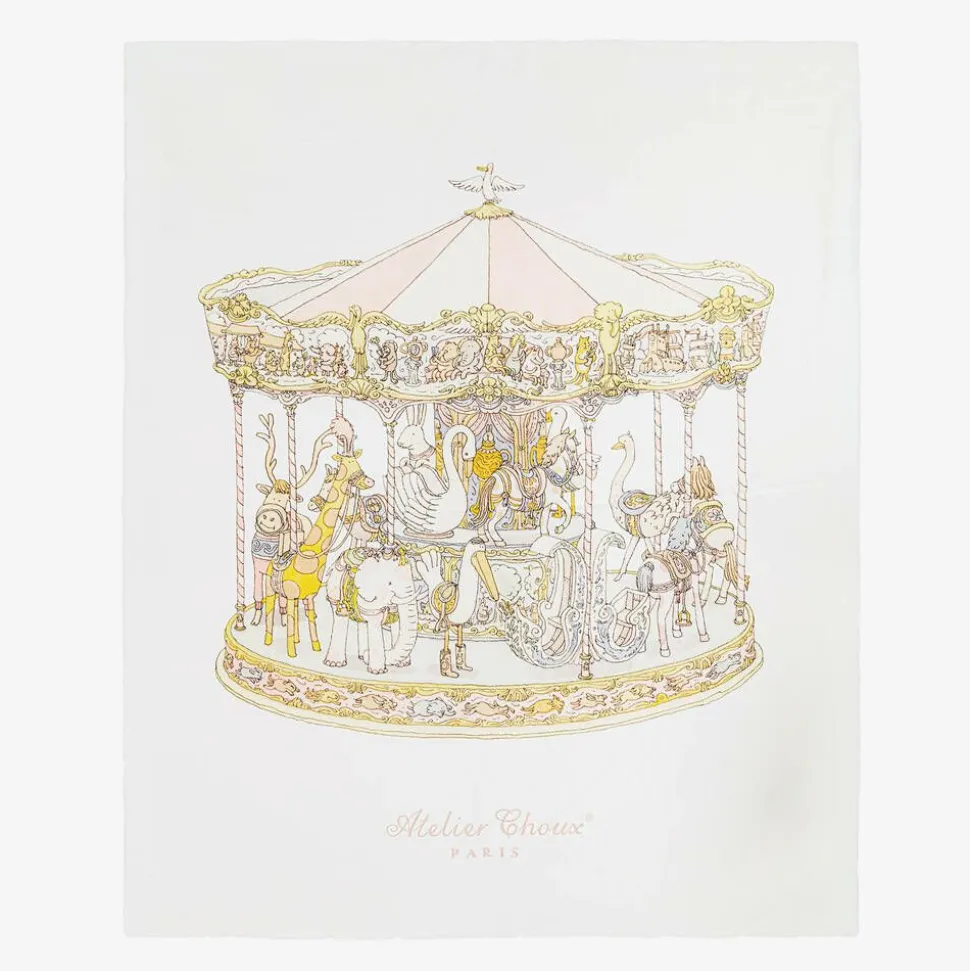 Blue & Pink Organic Cotton Reversible Duvet (132cm)