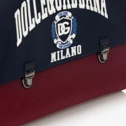 Blue & Red Satchel Backpack (34cm)