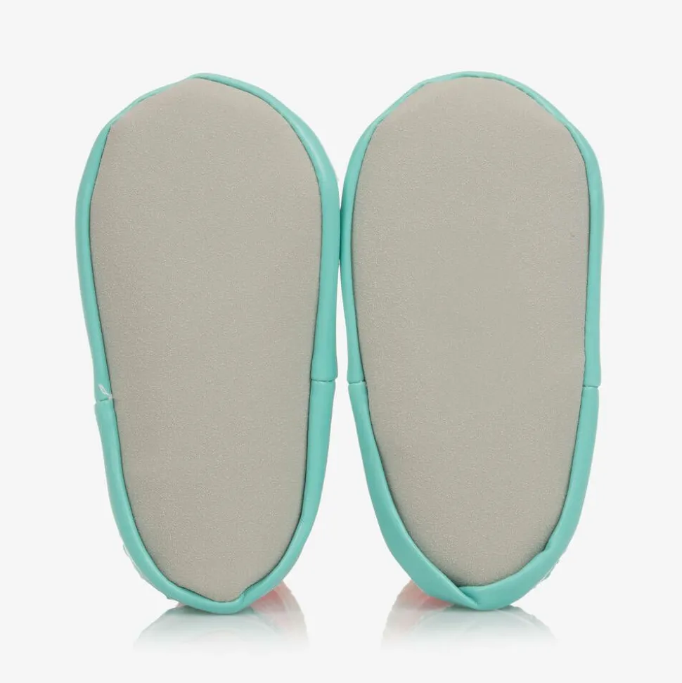 Blue Bee Slipper Socks