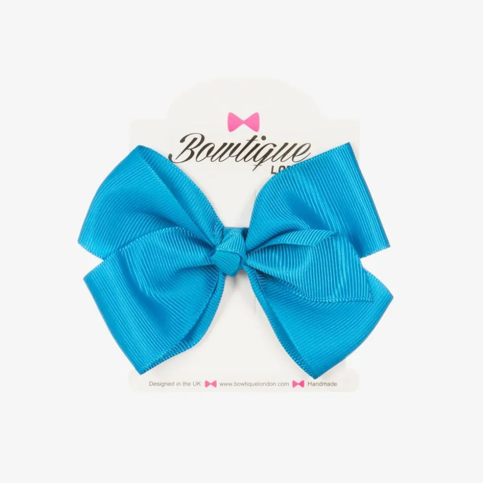 Blue Bow Hair Clip (10cm)