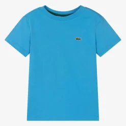 Blue Cotton Crocodile T-Shirt