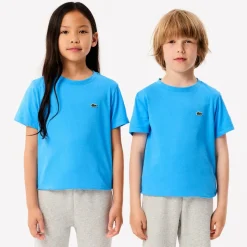 Blue Cotton Crocodile T-Shirt