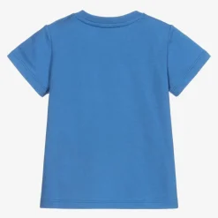 Blue Cotton Logo Baby T-Shirt