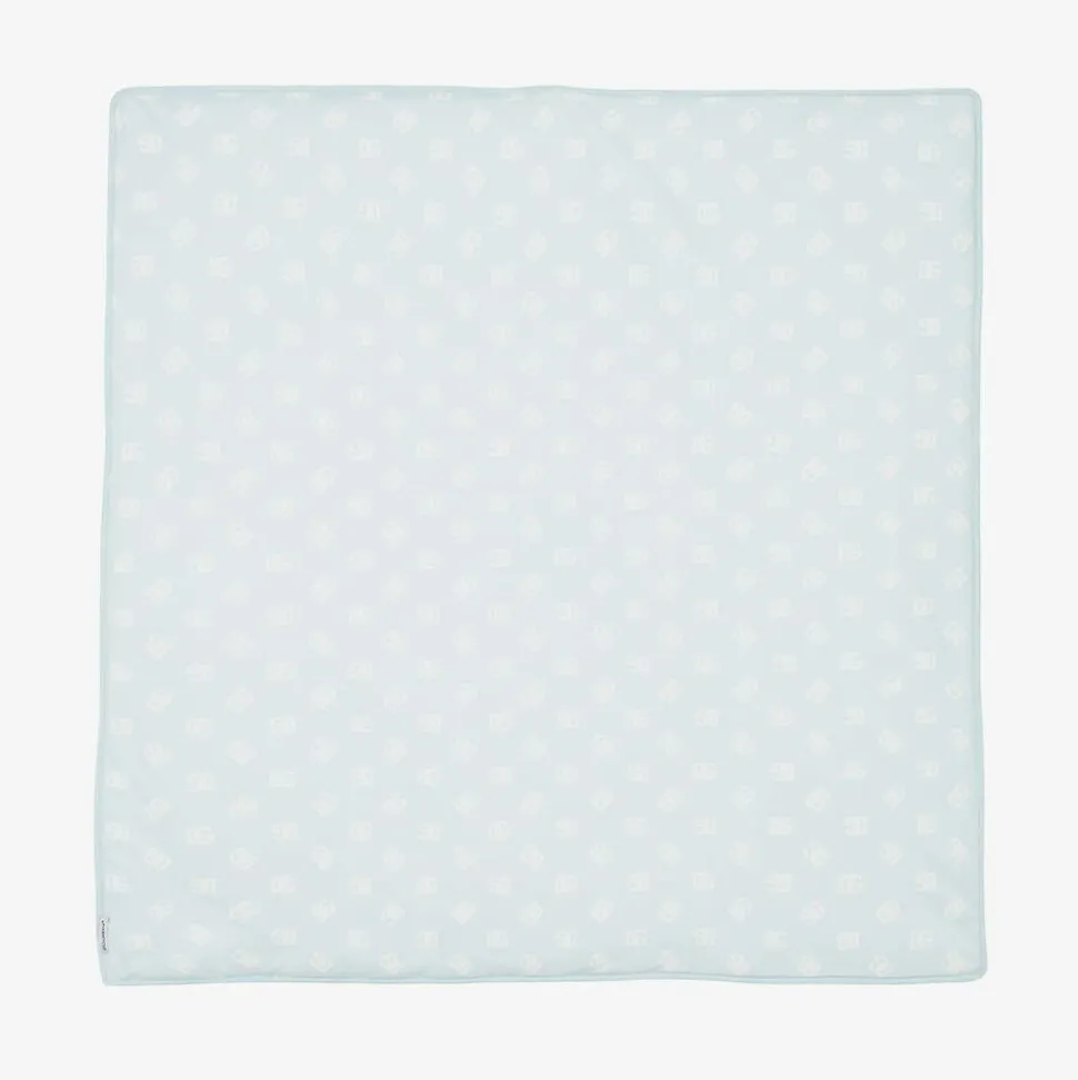 Blue Cotton Padded DG Baby Blanket (78cm)