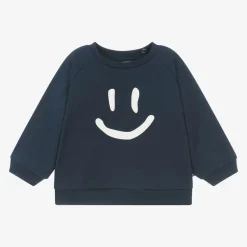 Blue Cotton Smile Sweatshirt