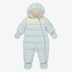 Blue Down Padded Sefou Baby Snowsuit
