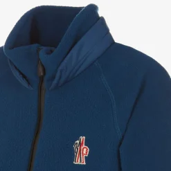Blue Fleece Zip-Up Top