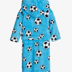 Blue Football Fleece Dressing Gown