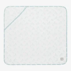 Blue Hare Print Reversible Cotton Blanket (69cm)