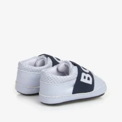 Blue Leather Baby Pre-Walker Shoes
