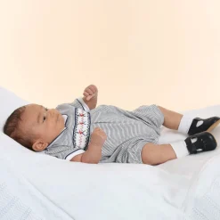 Blue Leather Pre-Walker Shoes