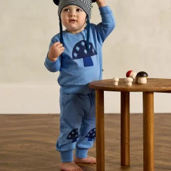 Blue Organic Cotton Baby Sweatshirt
