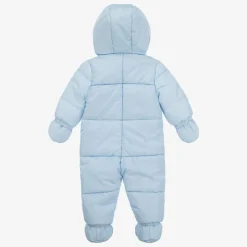 Blue Padded Baby Snowsuit