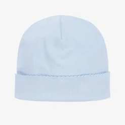Blue Pima Cotton Baby Hat