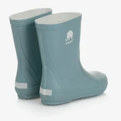 Blue Rubber Rain Boots