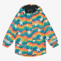 Blue Star Print Raincoat