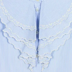 Blue Stripe Cotton Blouse