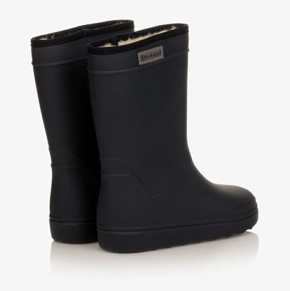 Blue Thermal Rain Boots