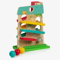 Blue Wooden House Activity Toy Set (35cm)