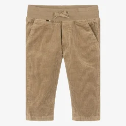 Boys Beige Corduroy Trousers