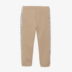 Boys Beige Cotton Barocco Joggers