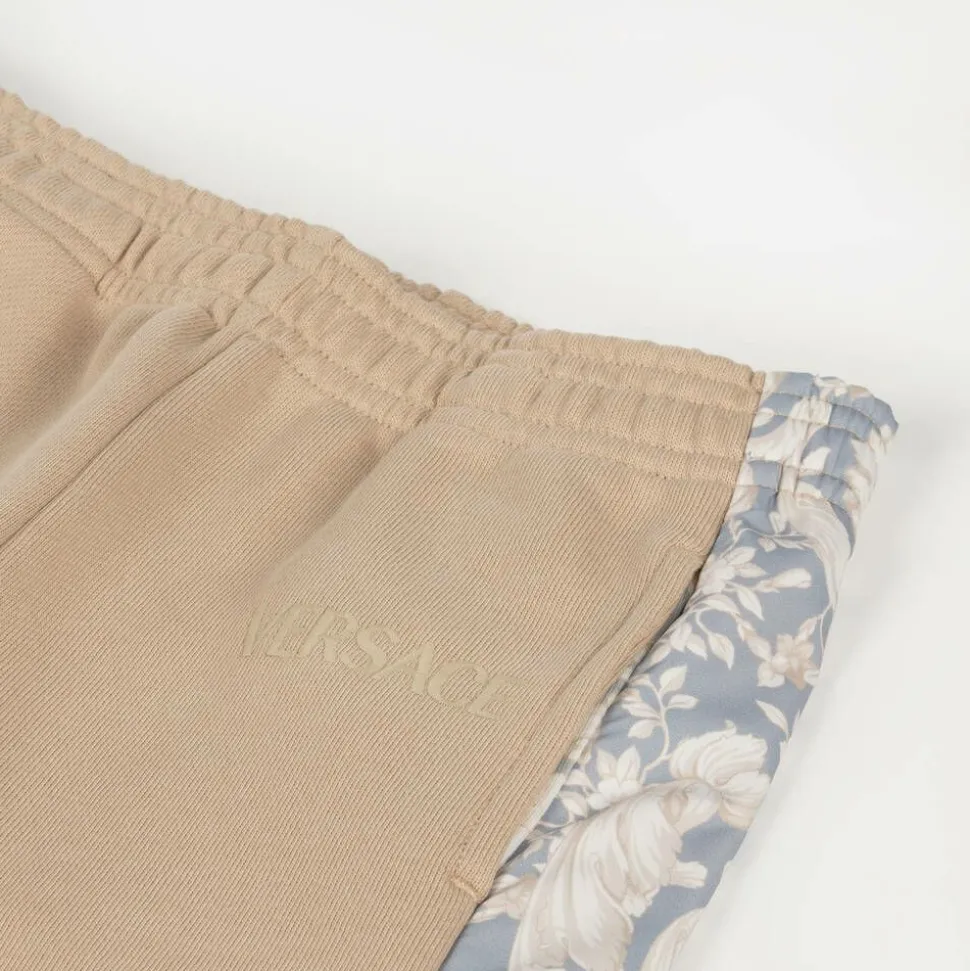 Boys Beige Cotton Barocco Joggers