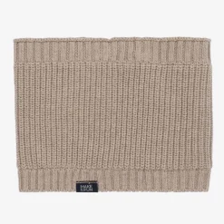 Boys Beige Cotton Knit Snood