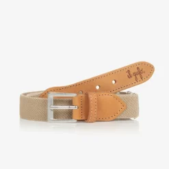 Boys Beige Elasticated Belt
