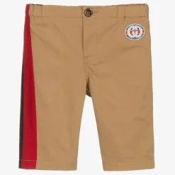 Boys Beige Gabardine Trousers