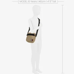 Boys Beige Messenger Bag (17cm)