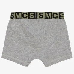 Boys Black & Grey Boxer Shorts (2 Pack)