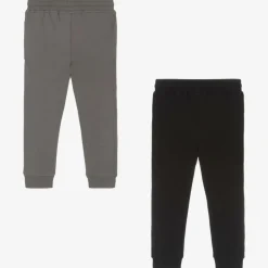 Boys Black & Grey Organic Joggers (2 Pack)